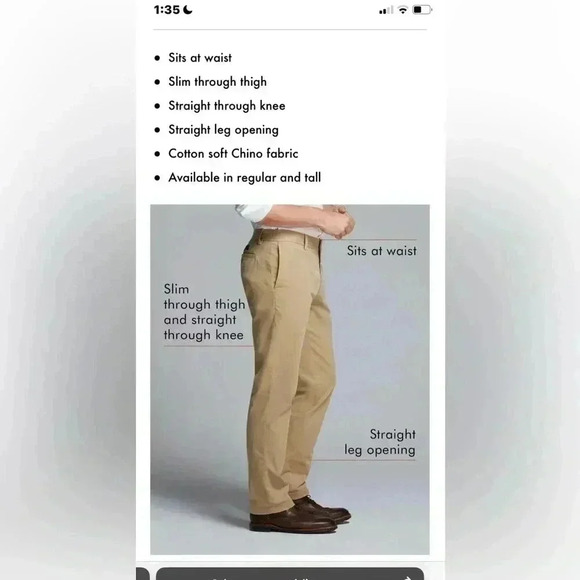 Banana Republic Emerson Chino  Pants 100% Cotton Dark Blue EUC - Picture 10 of 14